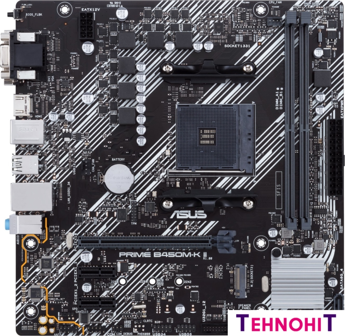 Материнская плата ASUS Prime B450M-K II