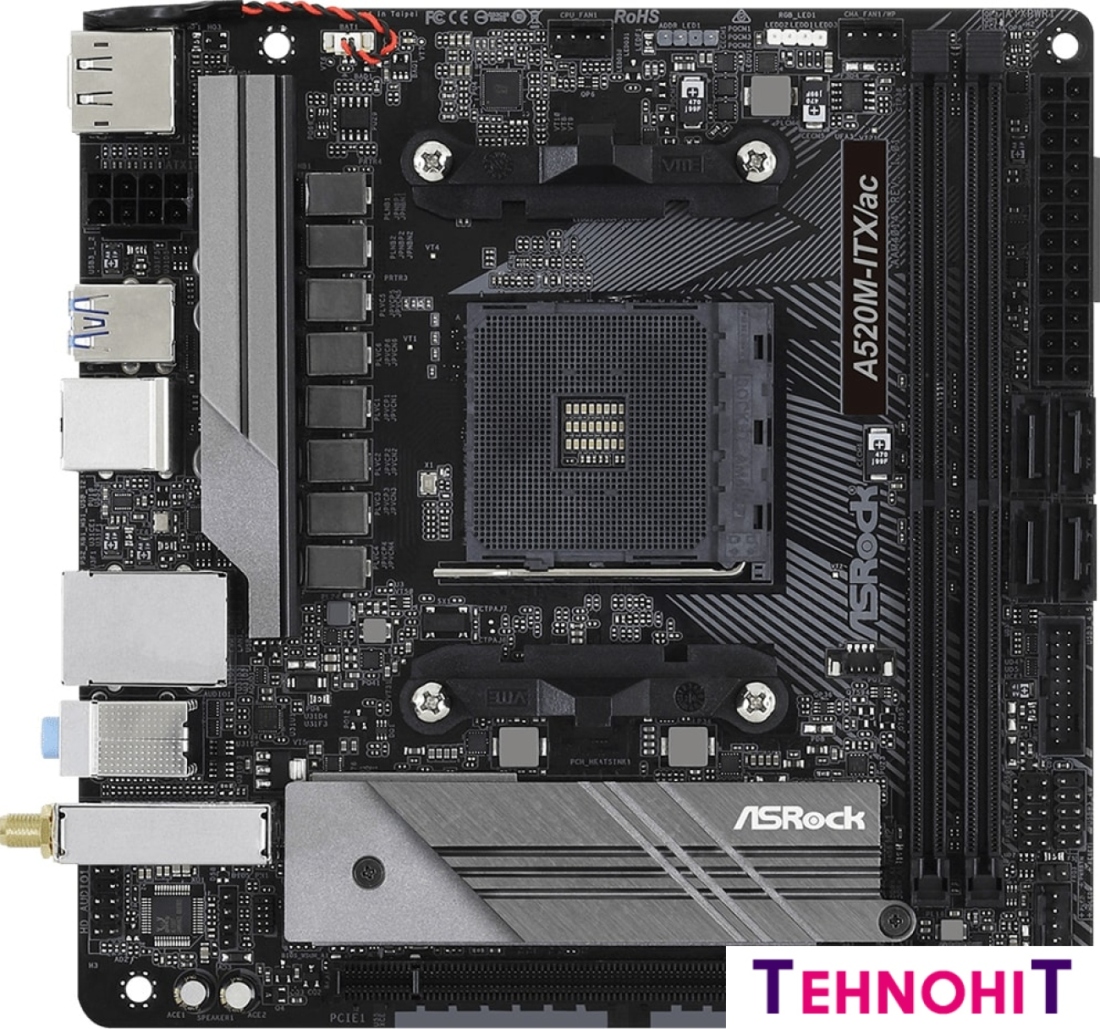 Материнская плата ASRock A520M-ITX/ac
