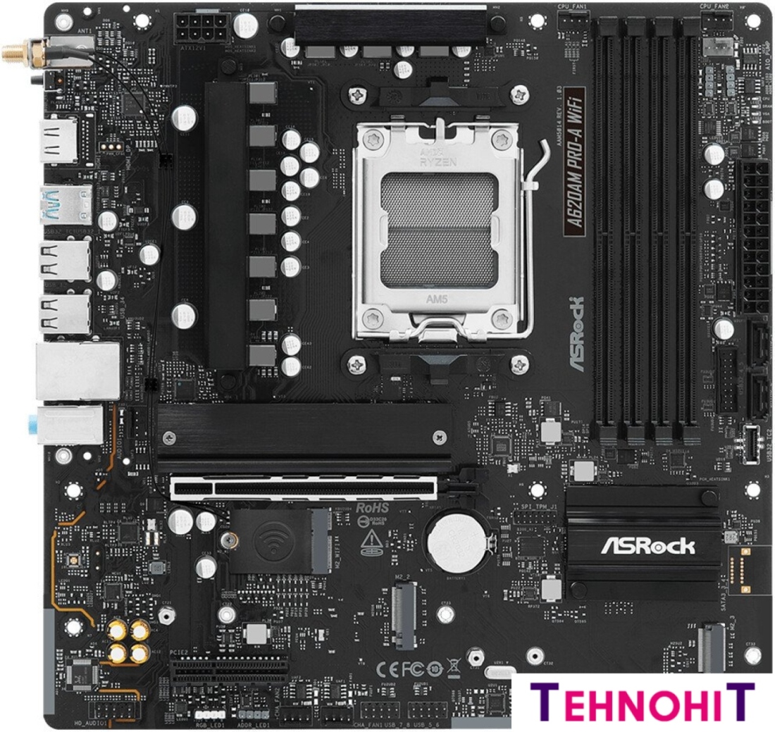 Материнская плата ASRock A620AM Pro-A WiFi
