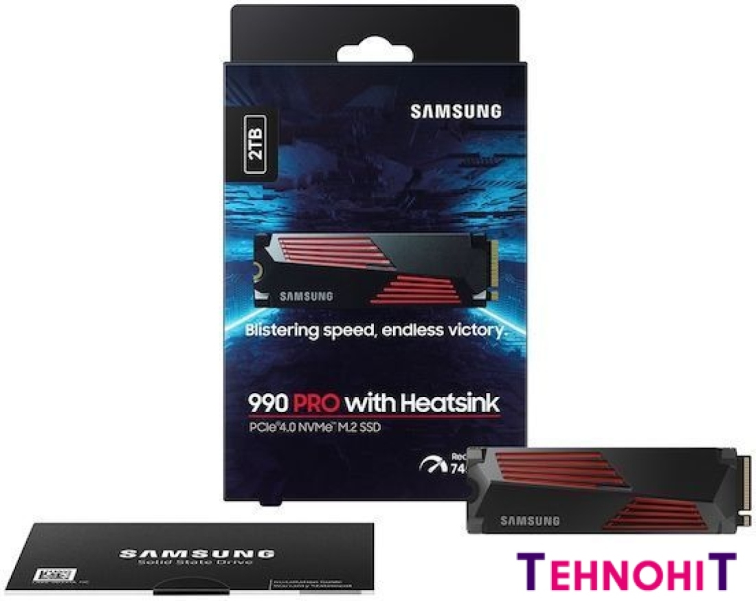 SSD Samsung 990 Pro с радиатором 4TB MZ-V9P4T0CW