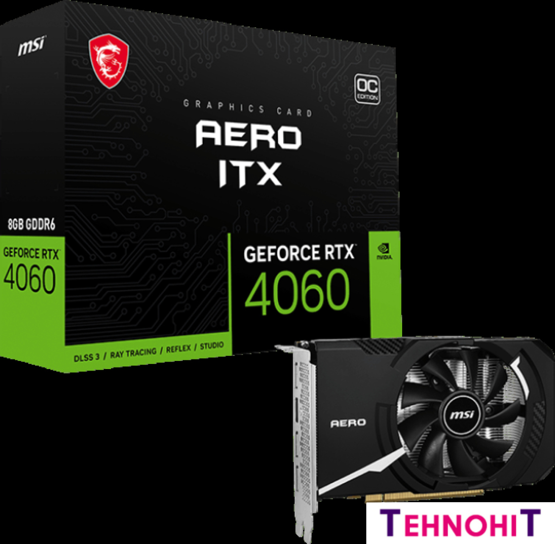 Видеокарта MSI GeForce RTX 4060 Aero ITX 8G OC