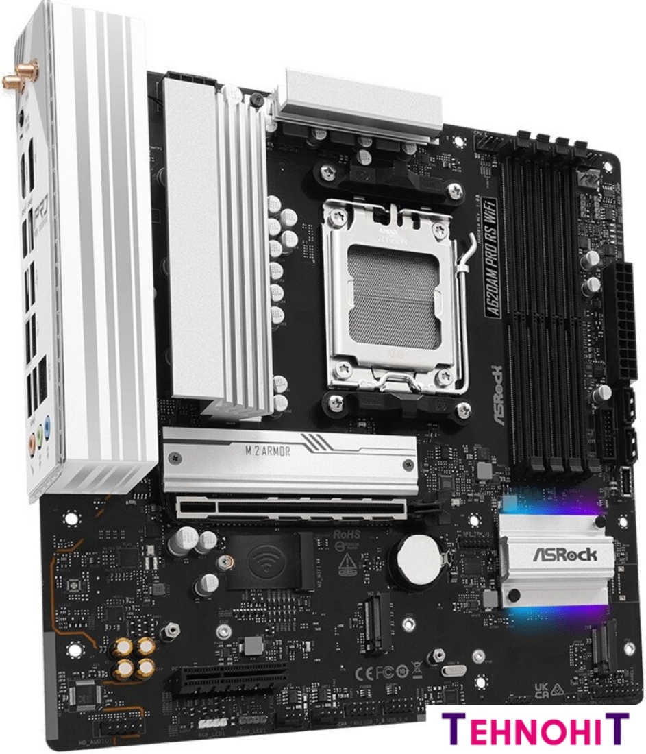 Материнская плата ASRock A620AM Pro RS WiFi