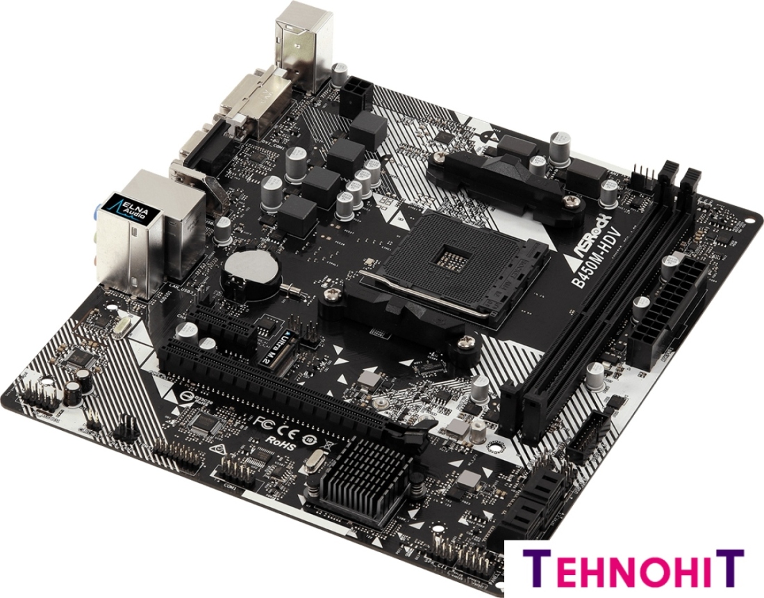 Материнская плата ASRock B450M-HDV R4.0
