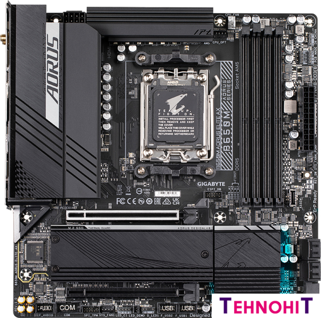 Материнская плата Gigabyte B650M Aorus Elite AX
