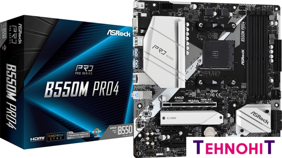 Материнская плата ASRock B550M Pro4