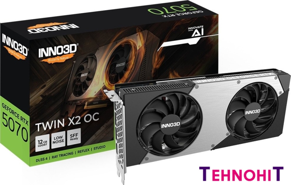 Видеокарта Inno3D GeForce RTX 5070 Twin X2 OC N50702-12D7X-195064N