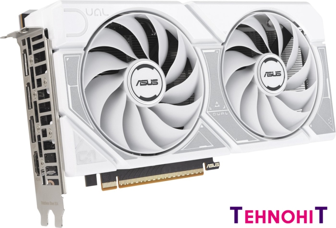 Видеокарта ASUS Dual GeForce RTX 5060 8GB GDDR7 White OC Edition DUAL-RTX5060-O8G-WHITE