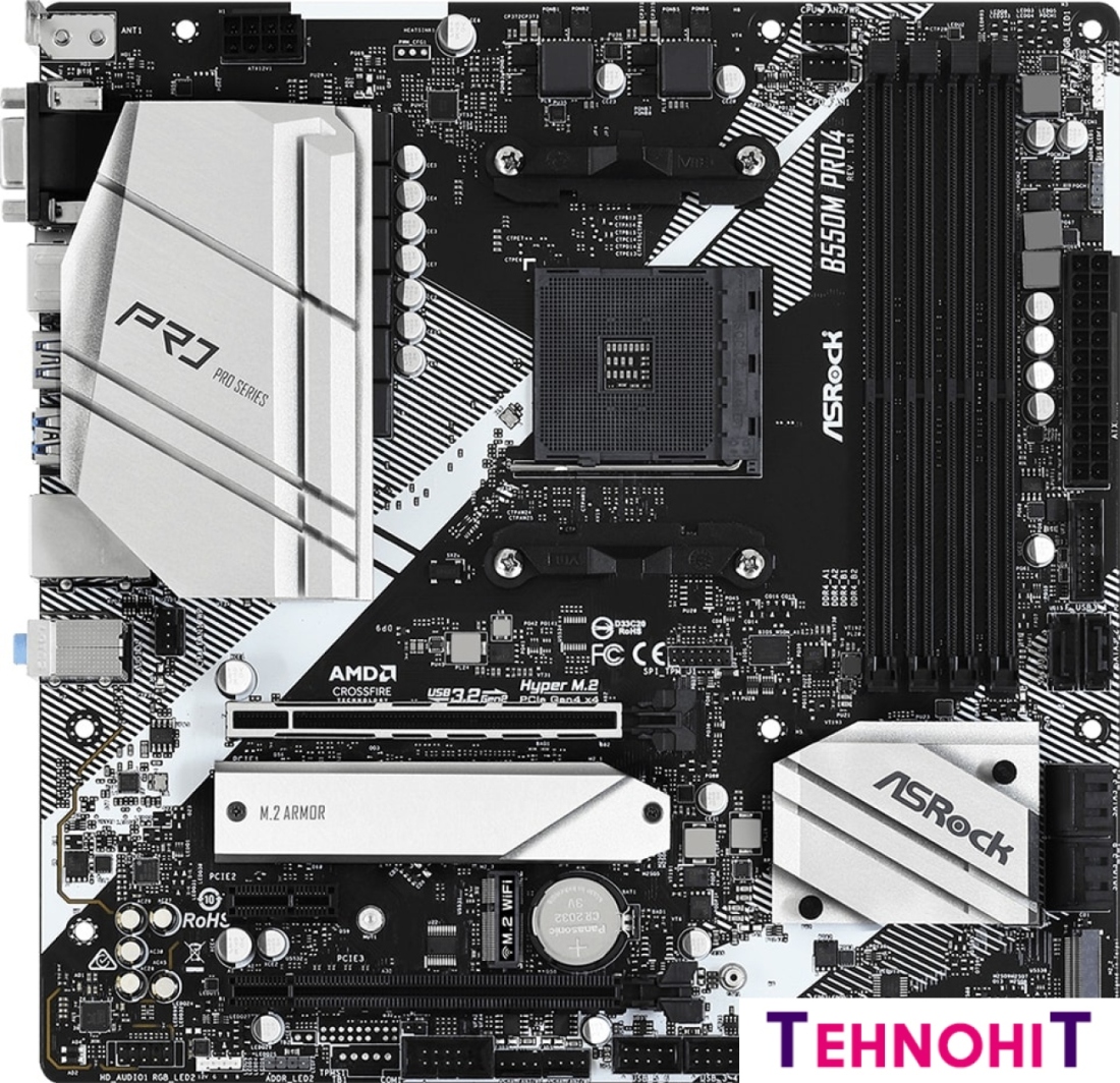 Материнская плата ASRock B550M Pro4