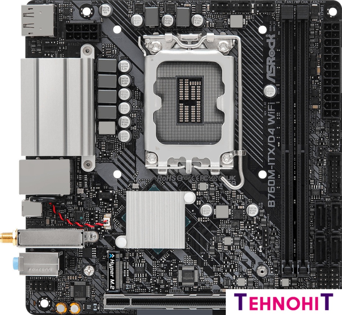 Материнская плата ASRock B760M-ITX/D4 WiFi