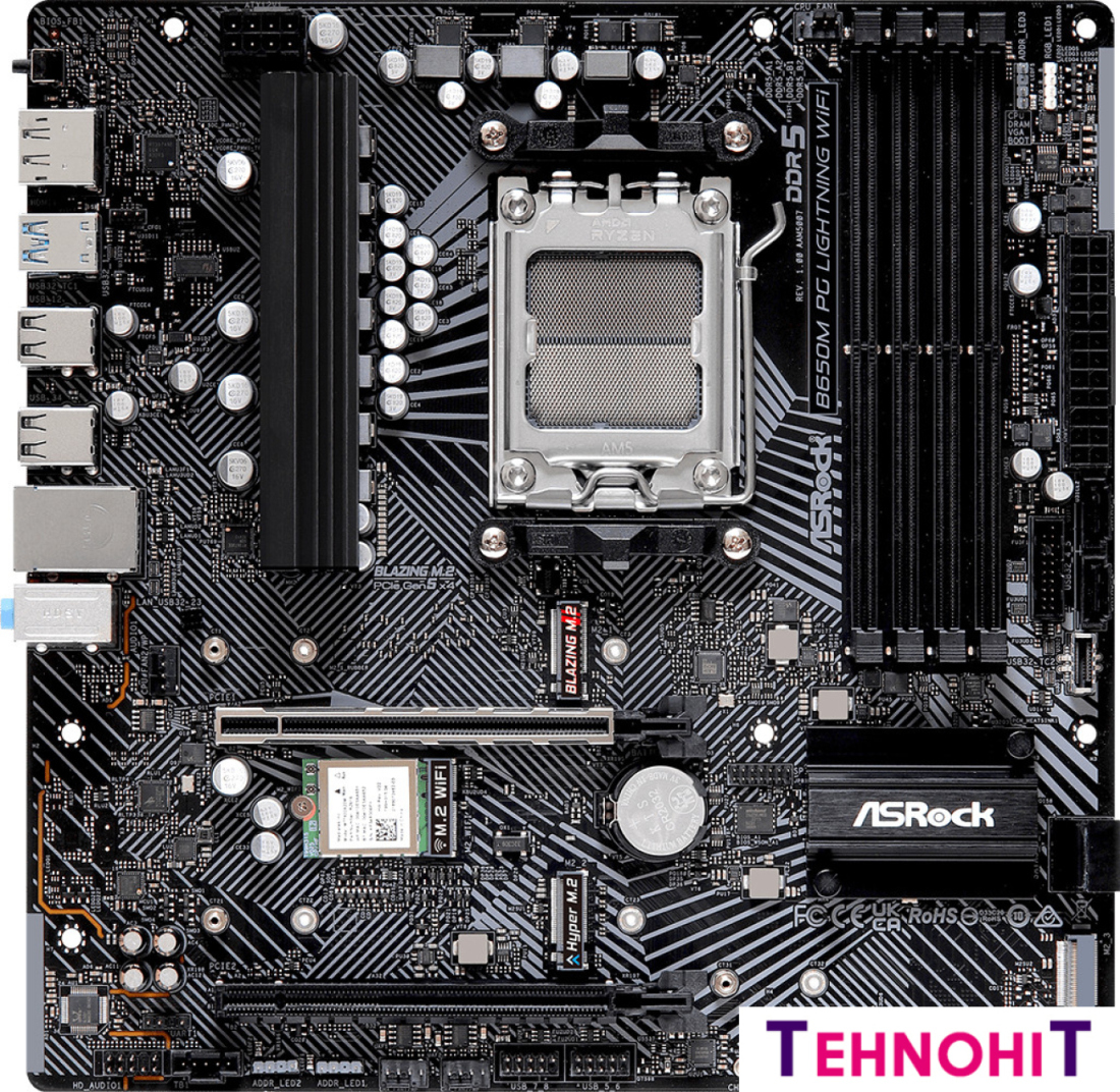 Материнская плата ASRock B650M PG Lightning WiFi