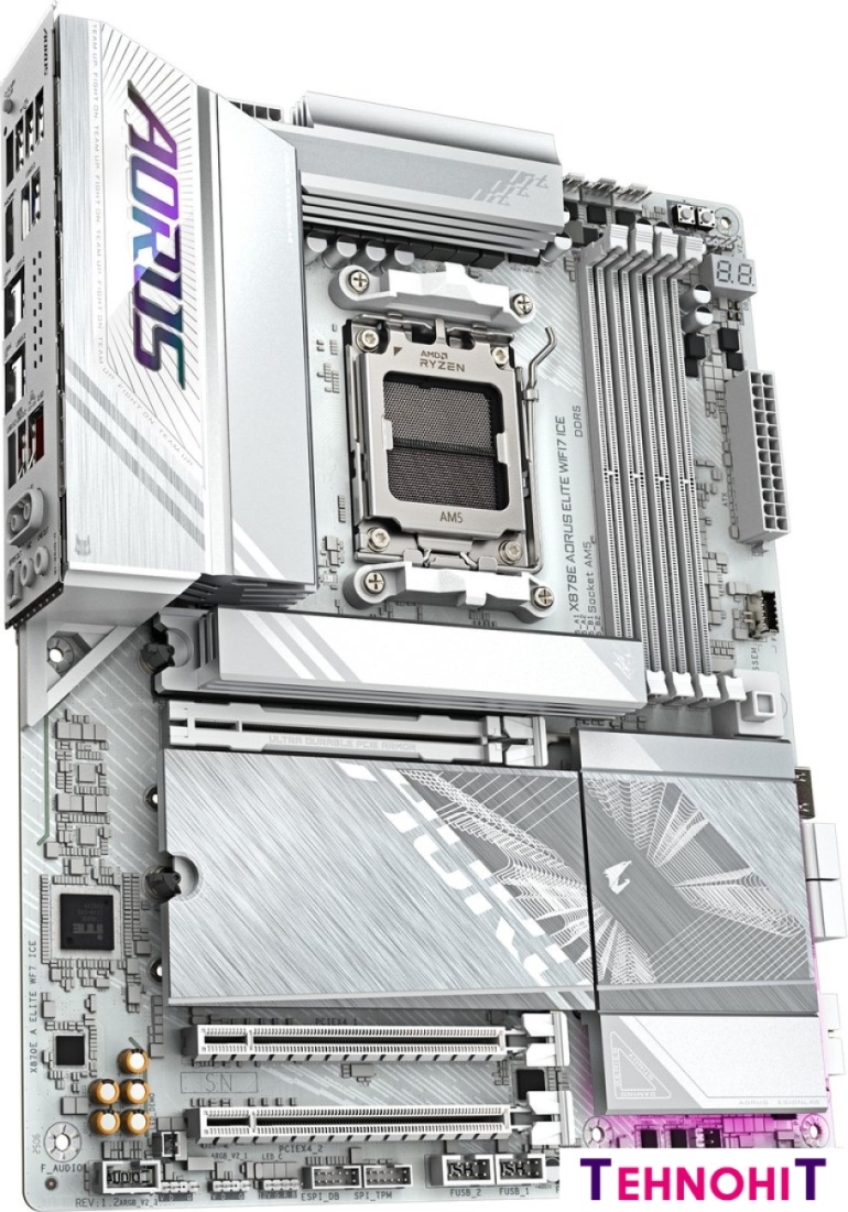 Материнская плата Gigabyte X870E Aorus Elite WiFi7 Ice