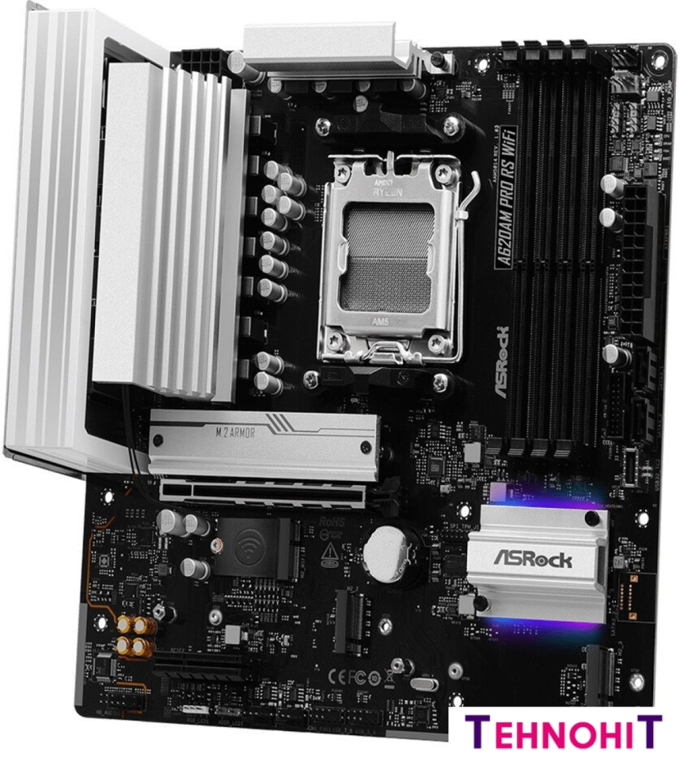 Материнская плата ASRock A620AM Pro RS WiFi