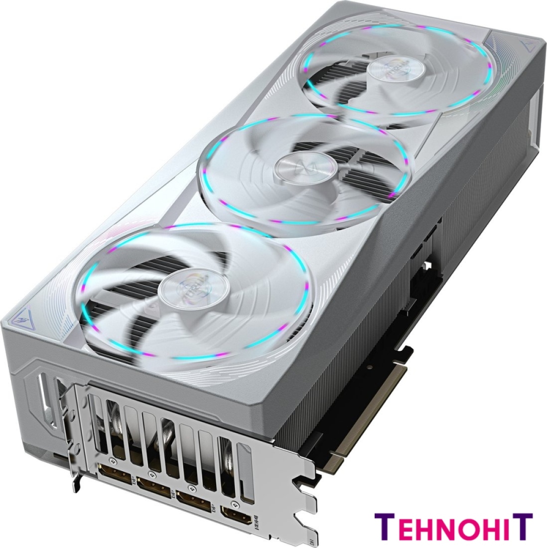 Видеокарта Gigabyte Aorus GeForce RTX 5080 Master Ice 16G GV-N5080AORUSM ICE-16GD