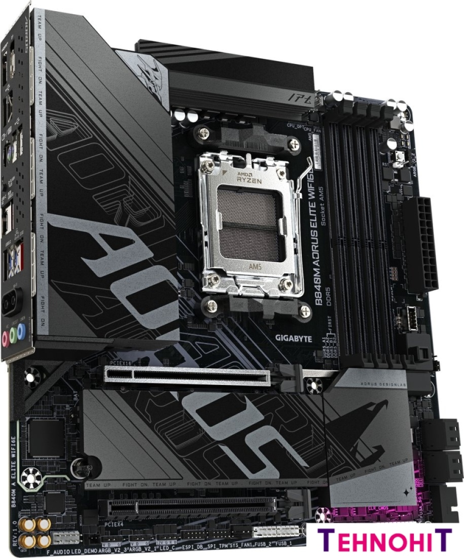 Материнская плата Gigabyte B840M Aorus Elite WiFi6e