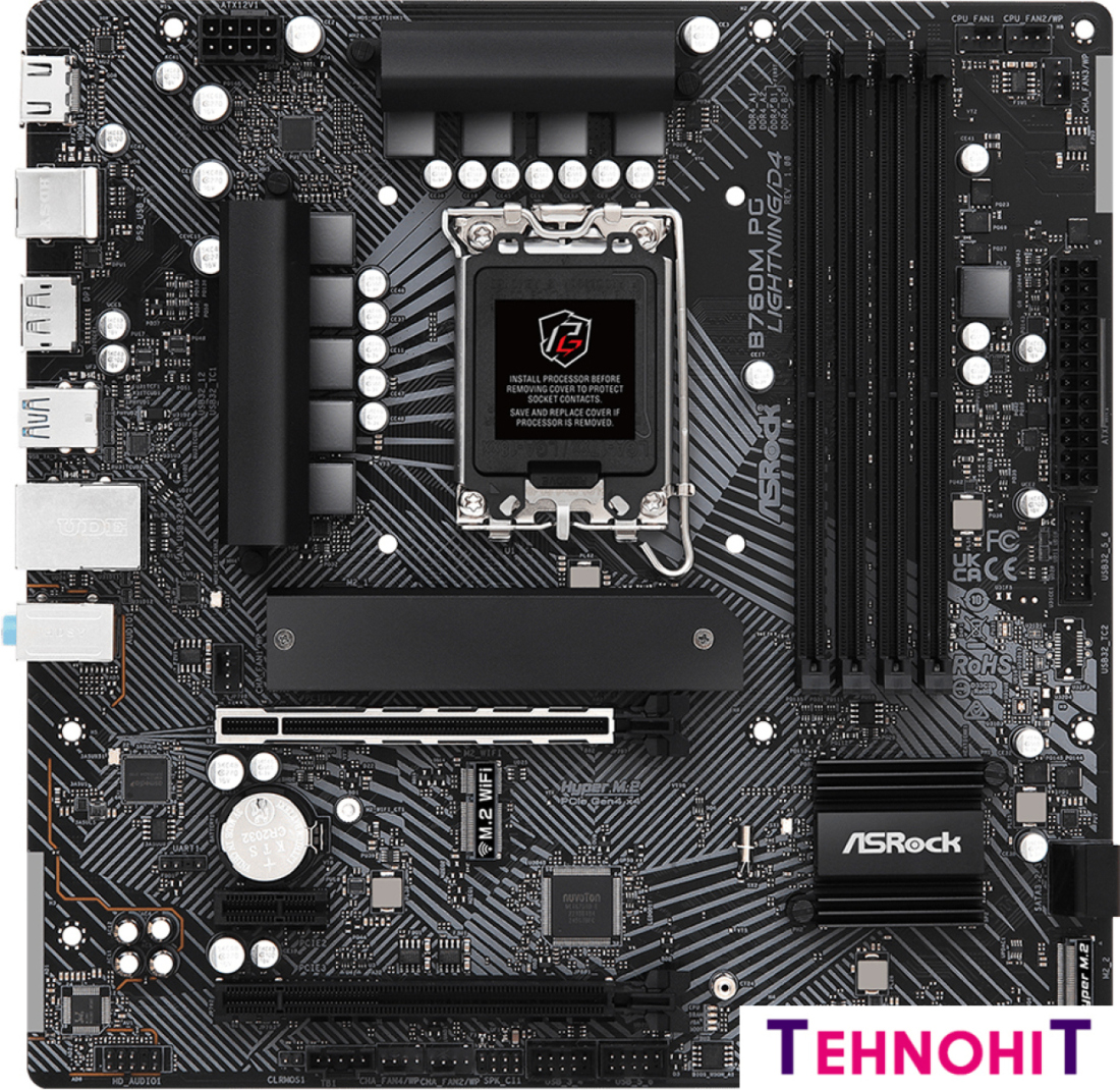 Материнская плата ASRock B760M PG Lightning/D4