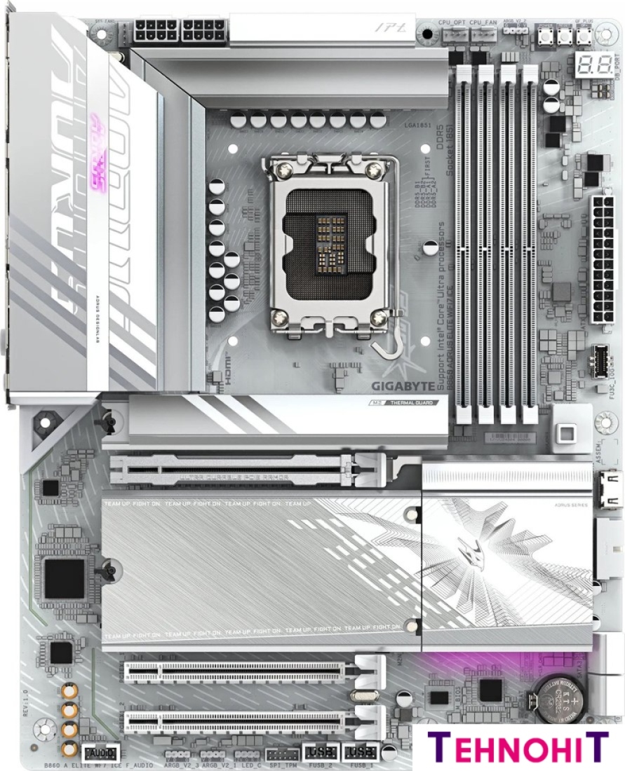 Материнская плата Gigabyte B860 Aorus Elite WiFi7 Ice
