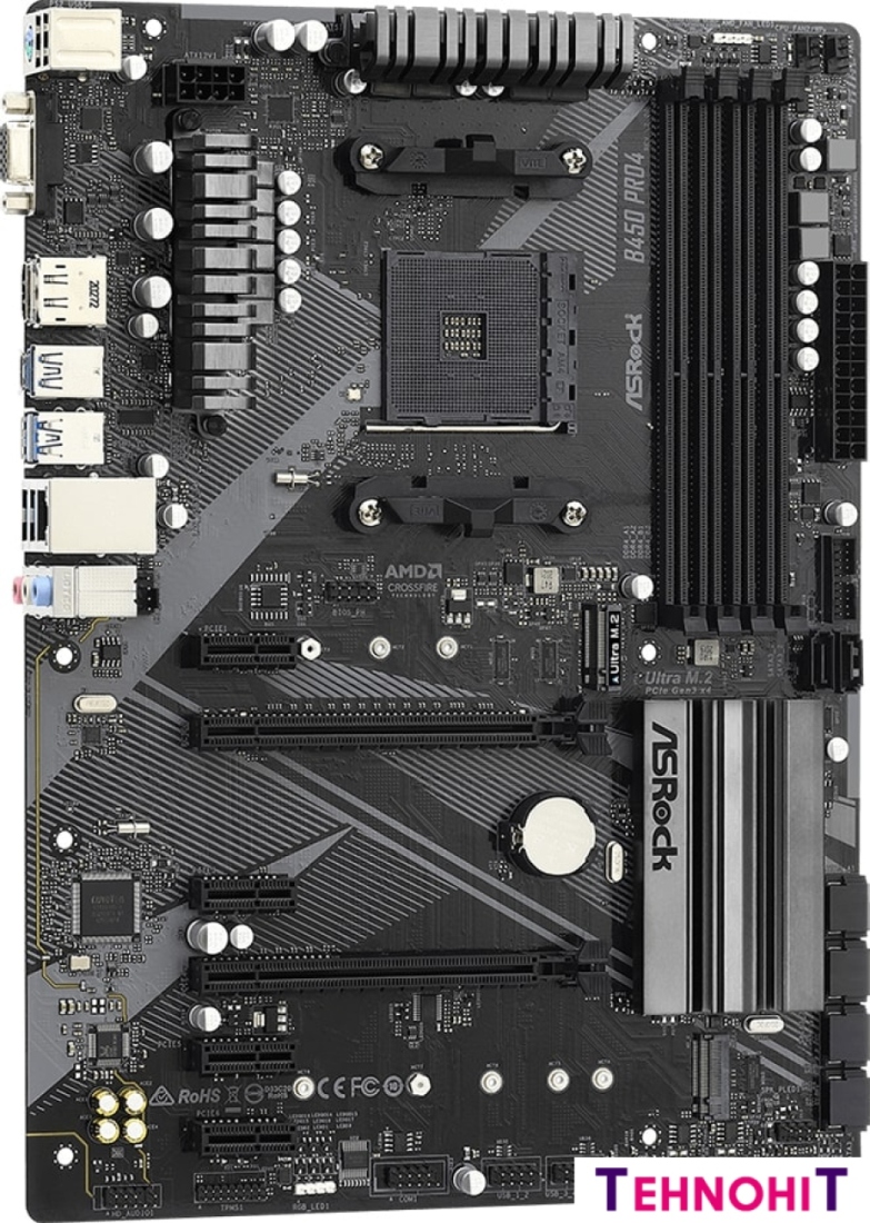 Материнская плата ASRock B450 Pro4 R2.0