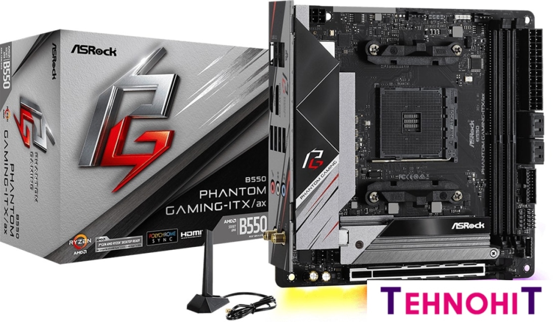 Материнская плата ASRock B550 Phantom Gaming-ITX/ax