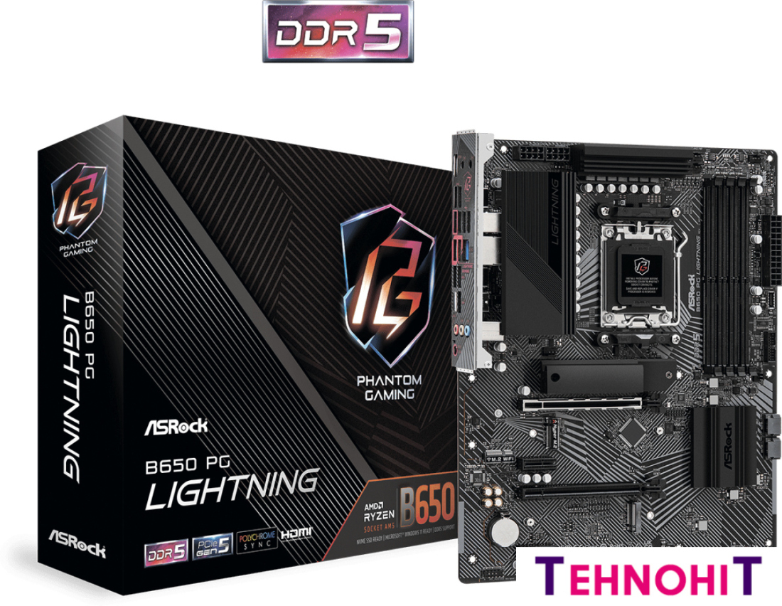 Материнская плата ASRock B650 PG Lightning