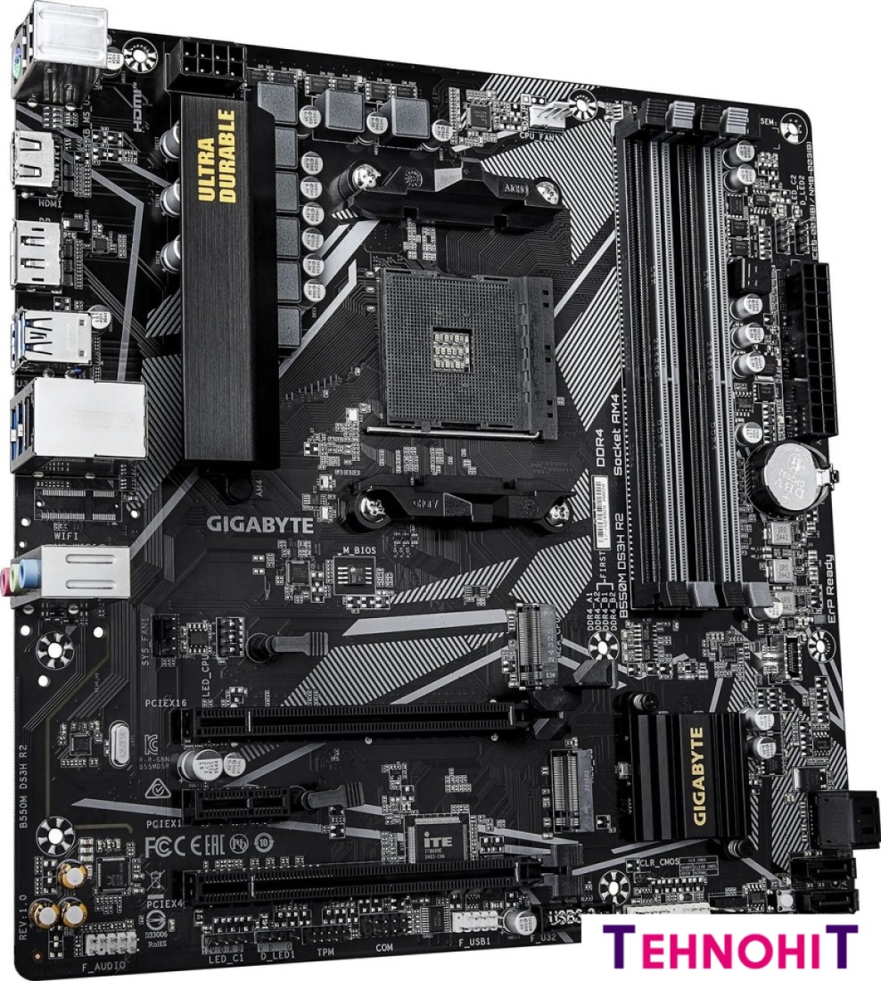 Материнская плата Gigabyte B550M DS3H R2