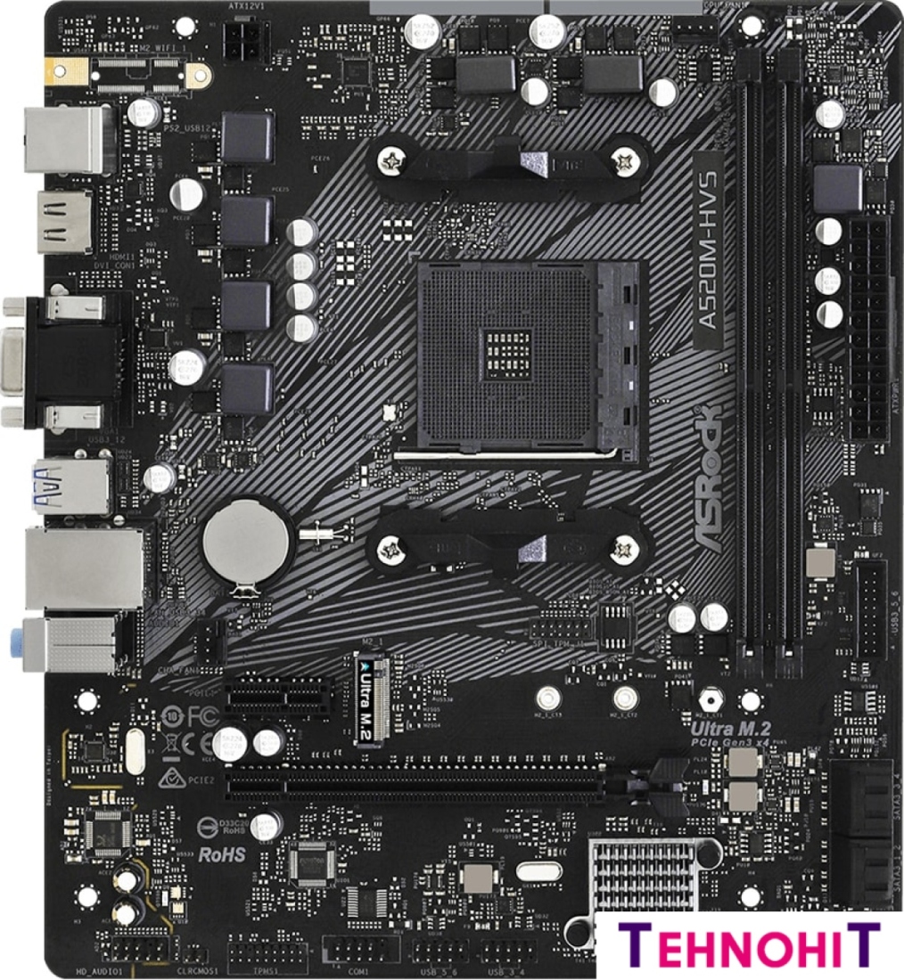 Материнская плата ASRock A520M-HVS