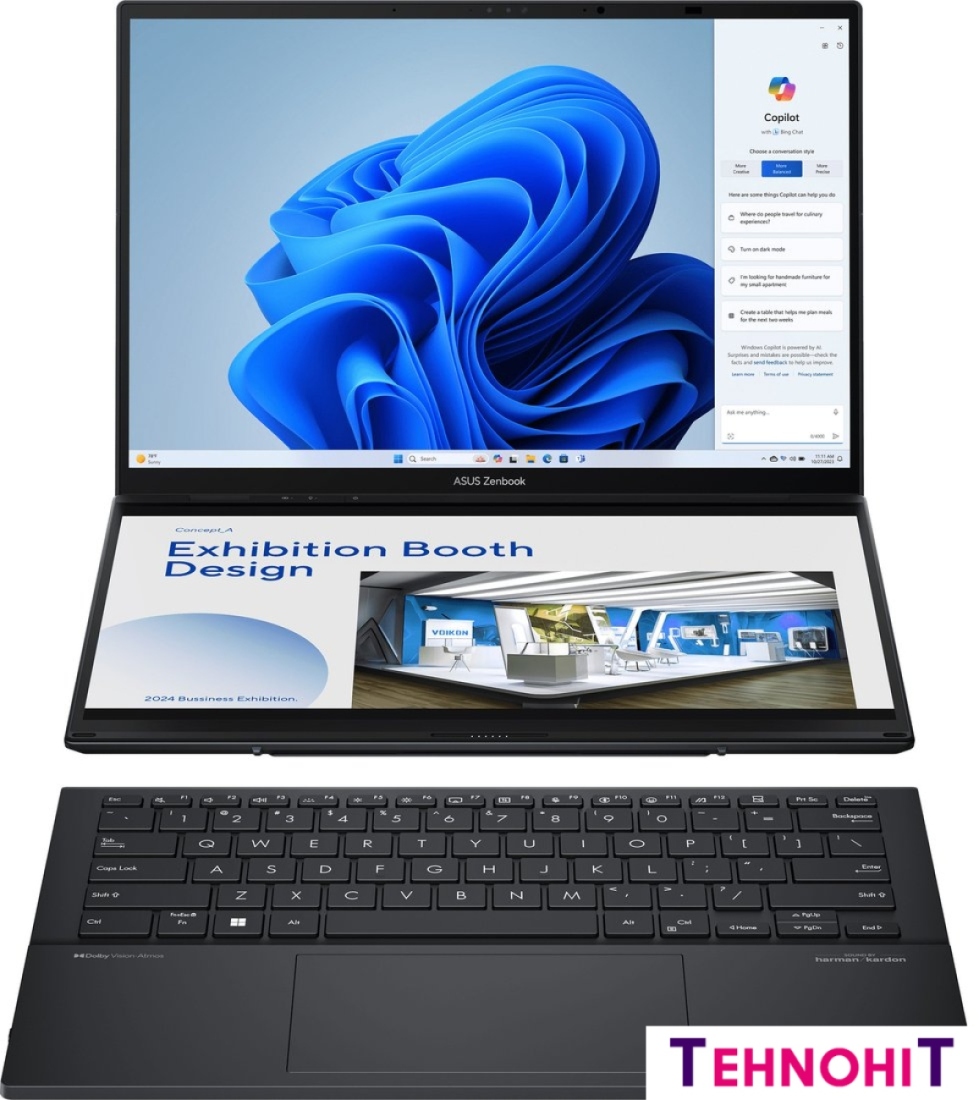 Рабочая станция ASUS Zenbook 14 Duo OLED UX8406MA-QL437W