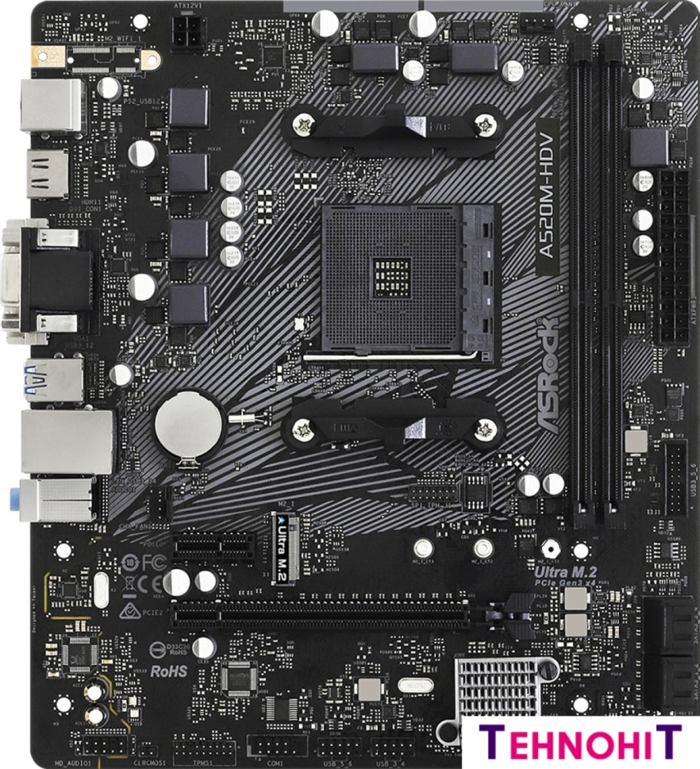 Материнская плата ASRock A520M-HDV