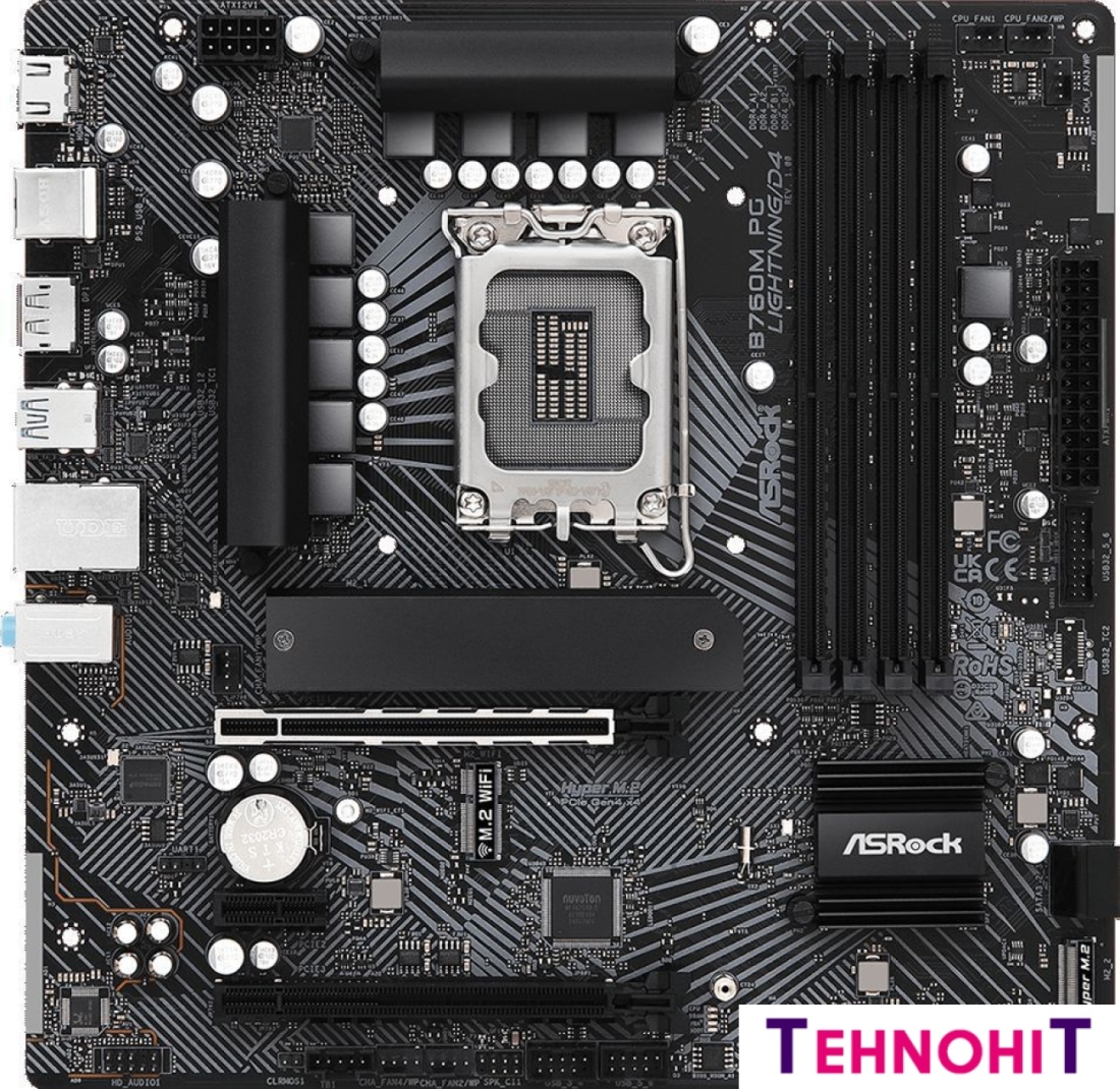 Материнская плата ASRock B760M PG Lightning/D4