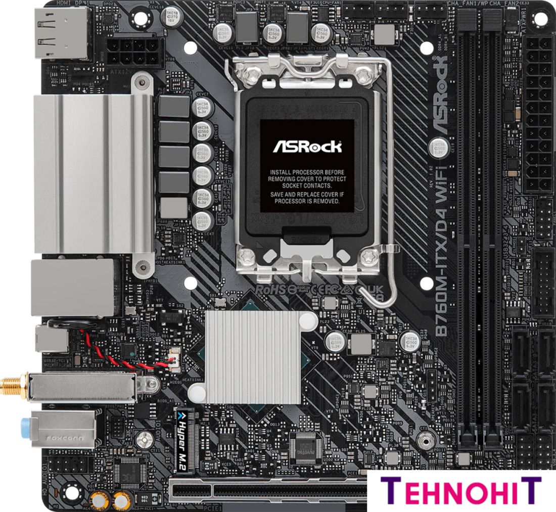 Материнская плата ASRock B760M-ITX/D4 WiFi