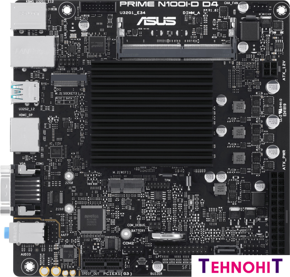 Материнская плата ASUS Prime N100I-D D4-CSM