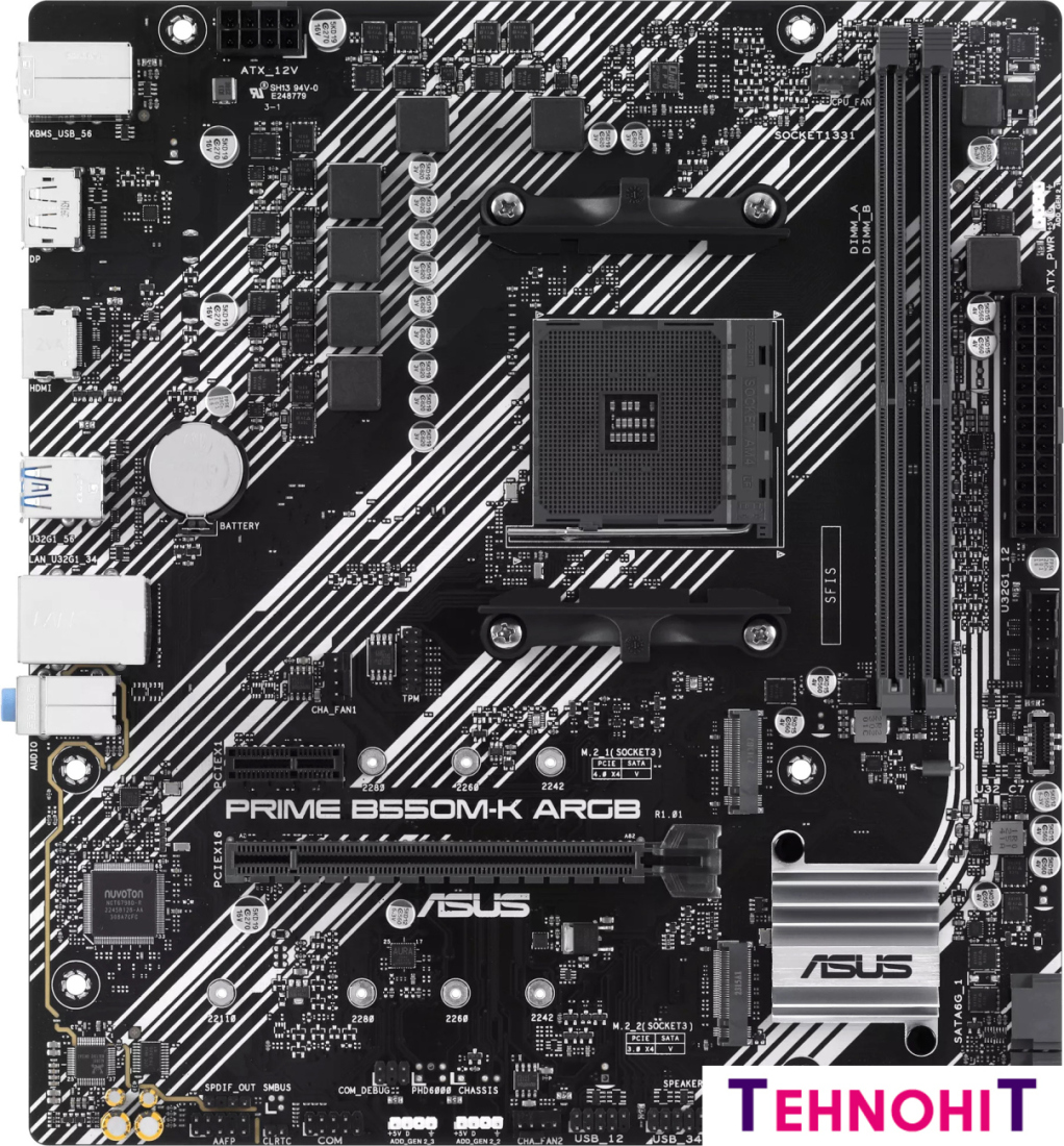 Материнская плата ASUS Prime B550M-K ARGB