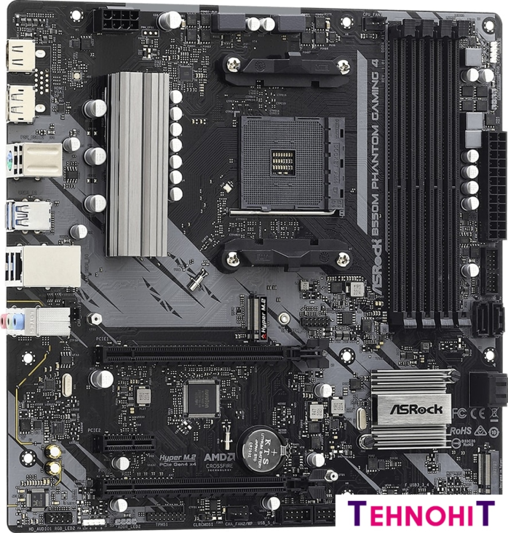 Материнская плата ASRock B550M Phantom Gaming 4