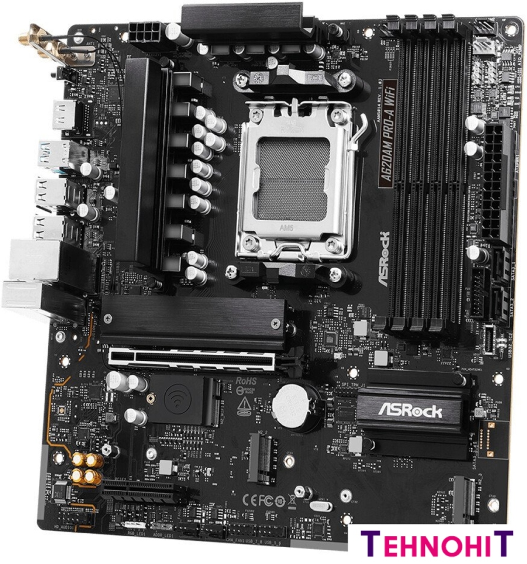 Материнская плата ASRock A620AM Pro-A WiFi