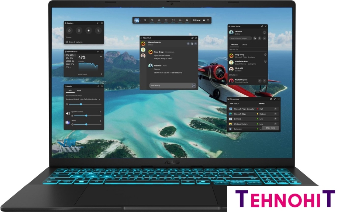 Игровой ноутбук ASUS V16 V3607VJ-TK185W
