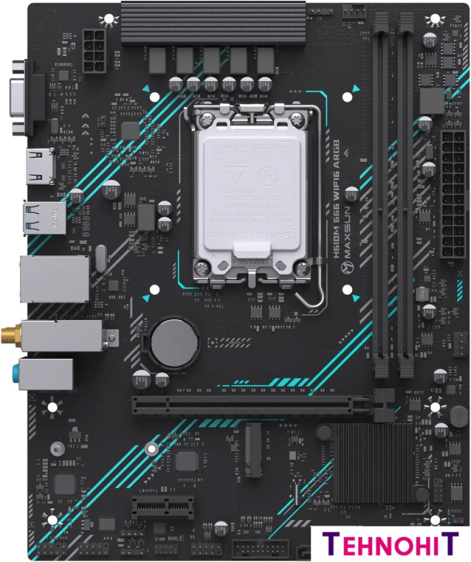 Материнская плата Maxsun H610M 666 WiFi6 ARGB