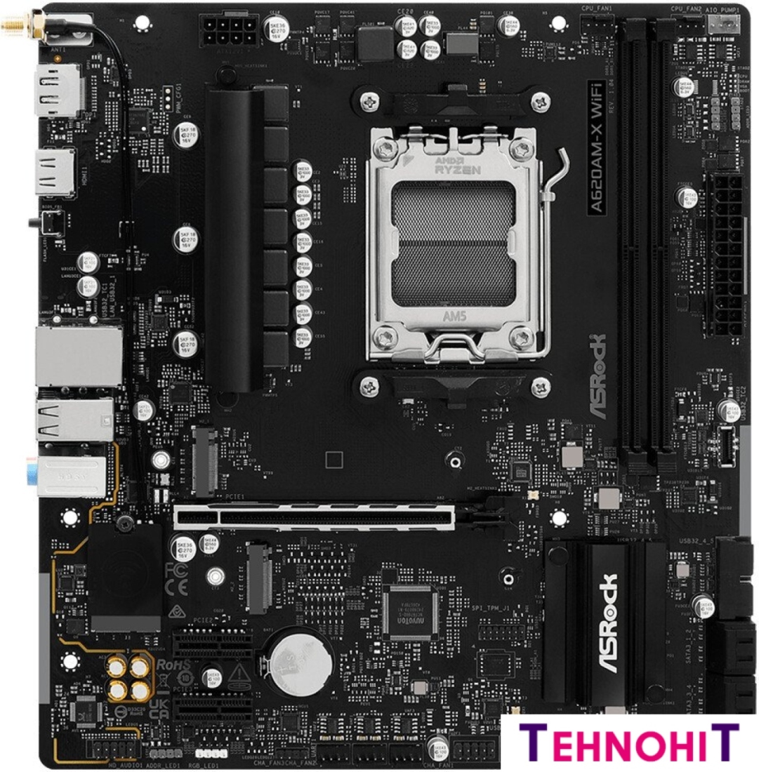 Материнская плата ASRock A620AM-X WiFi