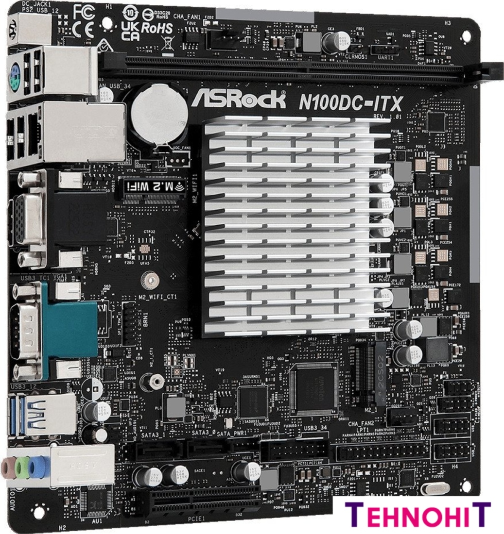 Материнская плата ASRock N100DC-ITX