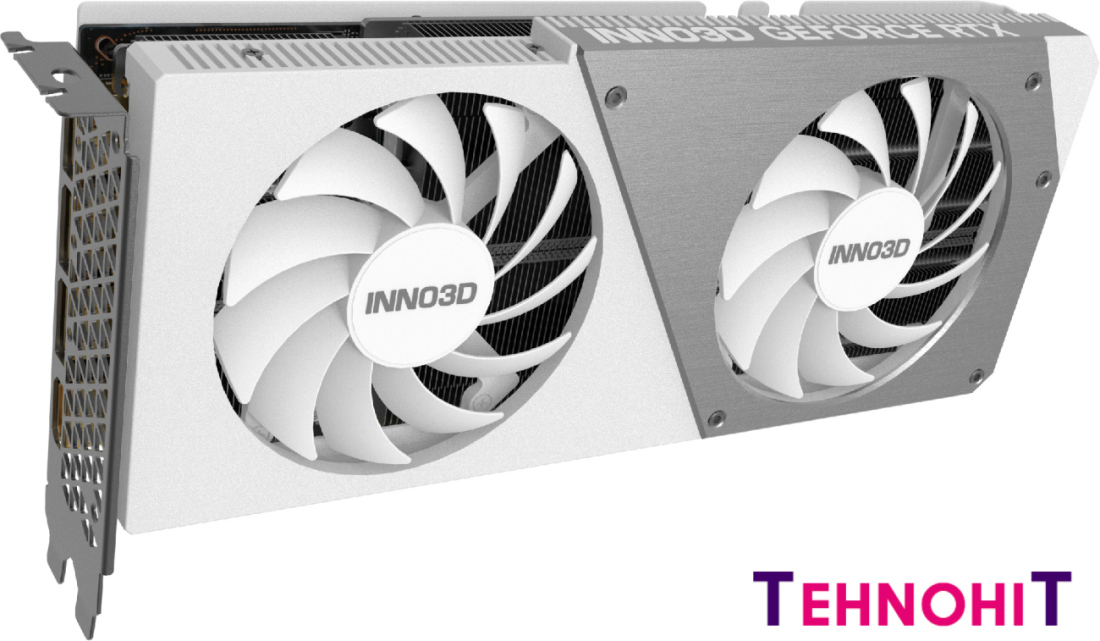 Видеокарта Inno3D GeForce RTX 4070 Twin X2 OC White N40702-126XX-185252W