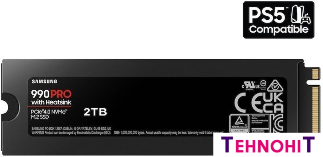 SSD Samsung 990 Pro с радиатором 4TB MZ-V9P4T0CW