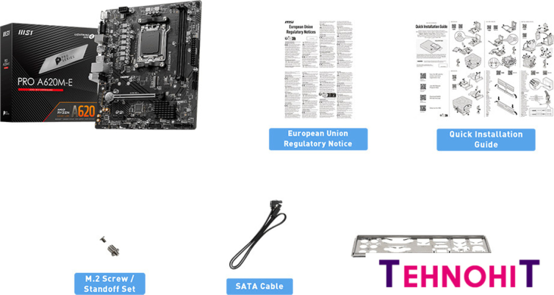 Материнская плата MSI PRO A620M-E