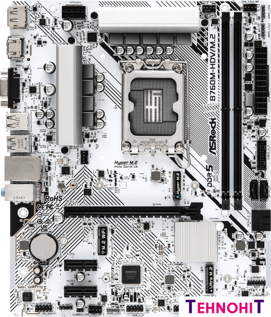 Материнская плата ASRock B760M-HDV/M.2
