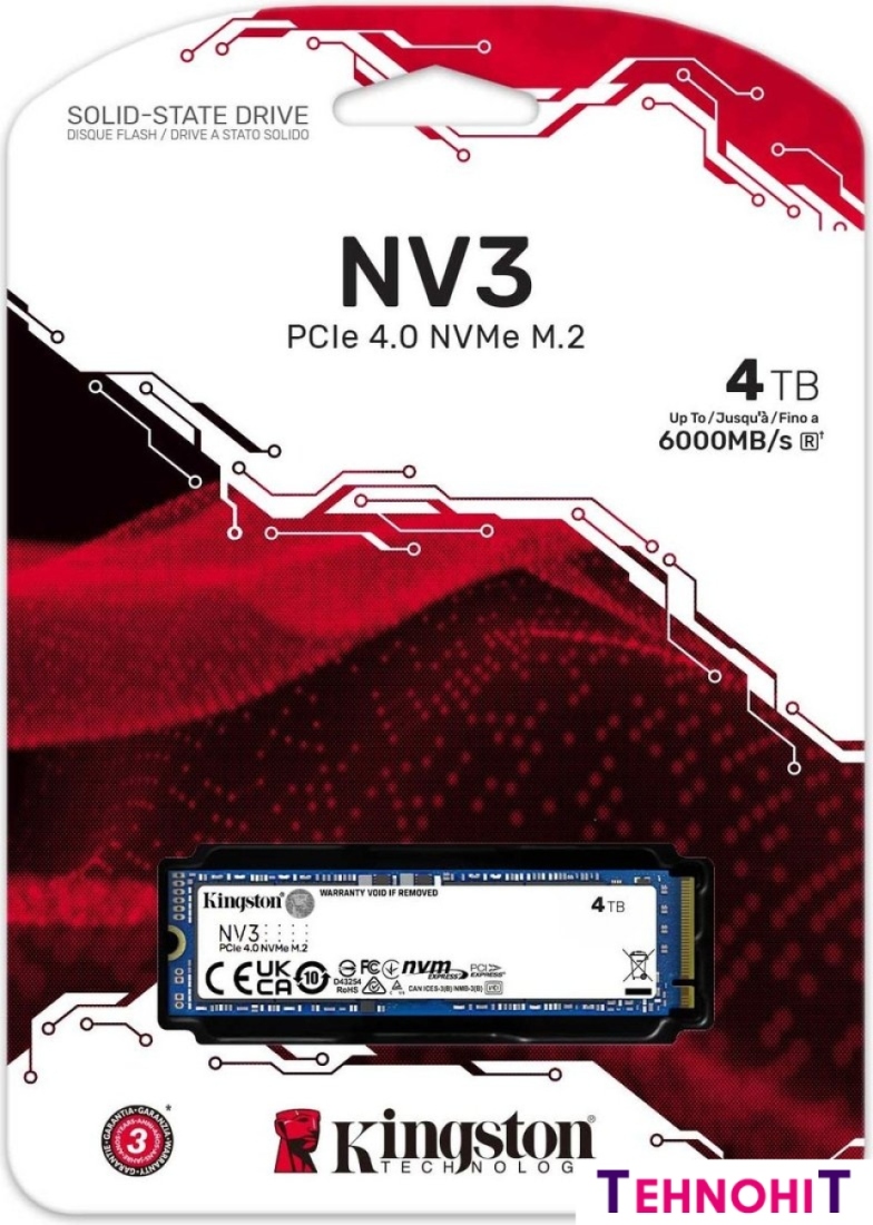 SSD Kingston NV3 4TB SNV3S/4000G