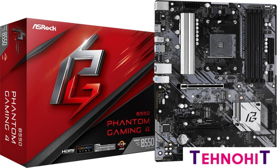 Материнская плата ASRock B550 Phantom Gaming 4