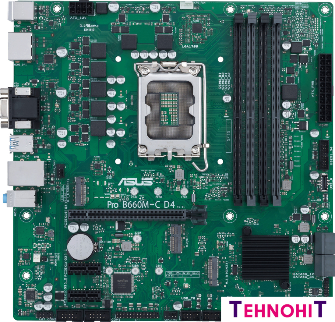 Материнская плата ASUS Pro B660M-C D4-CSM