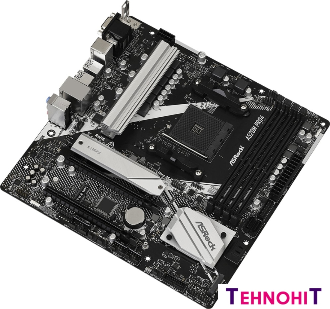 Материнская плата ASRock A520M Pro4