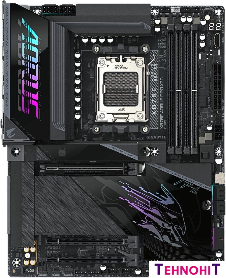 Материнская плата Gigabyte X870E Aorus Pro X3D