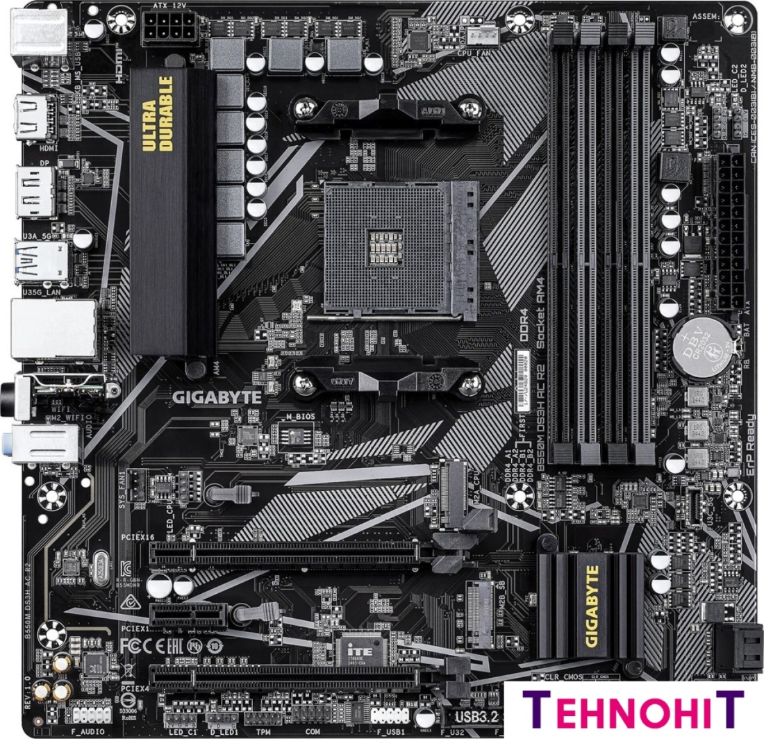 Материнская плата Gigabyte B550M DS3H AC R2