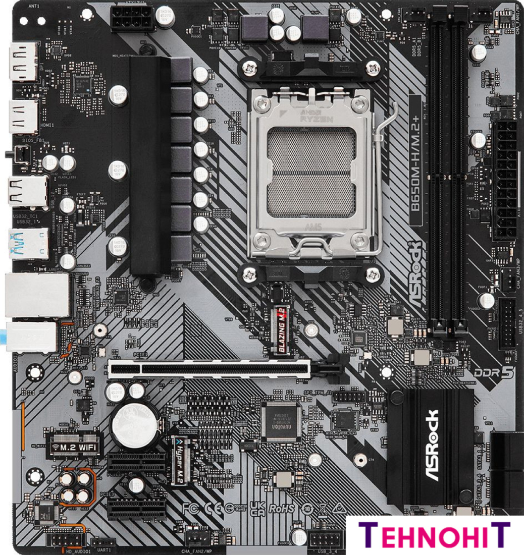 Материнская плата ASRock B650M-H/M.2+