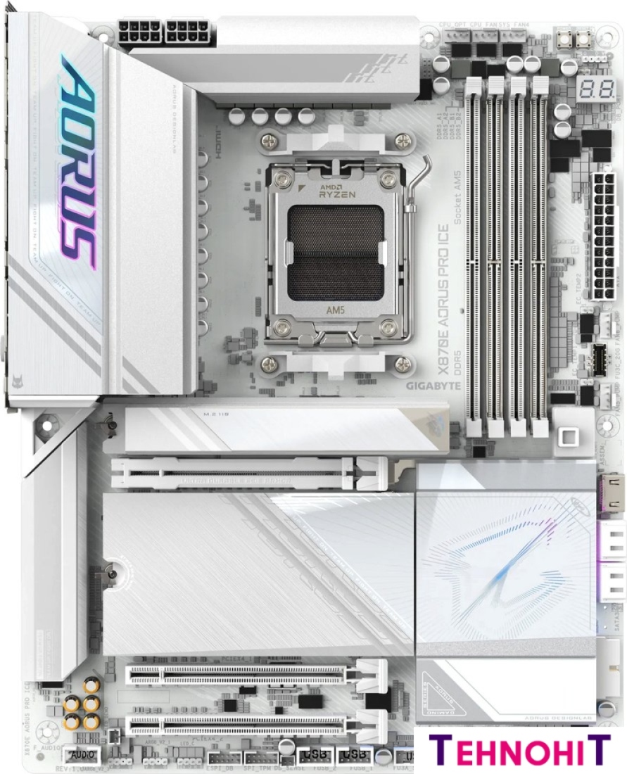 Материнская плата Gigabyte X870E Aorus Pro Ice