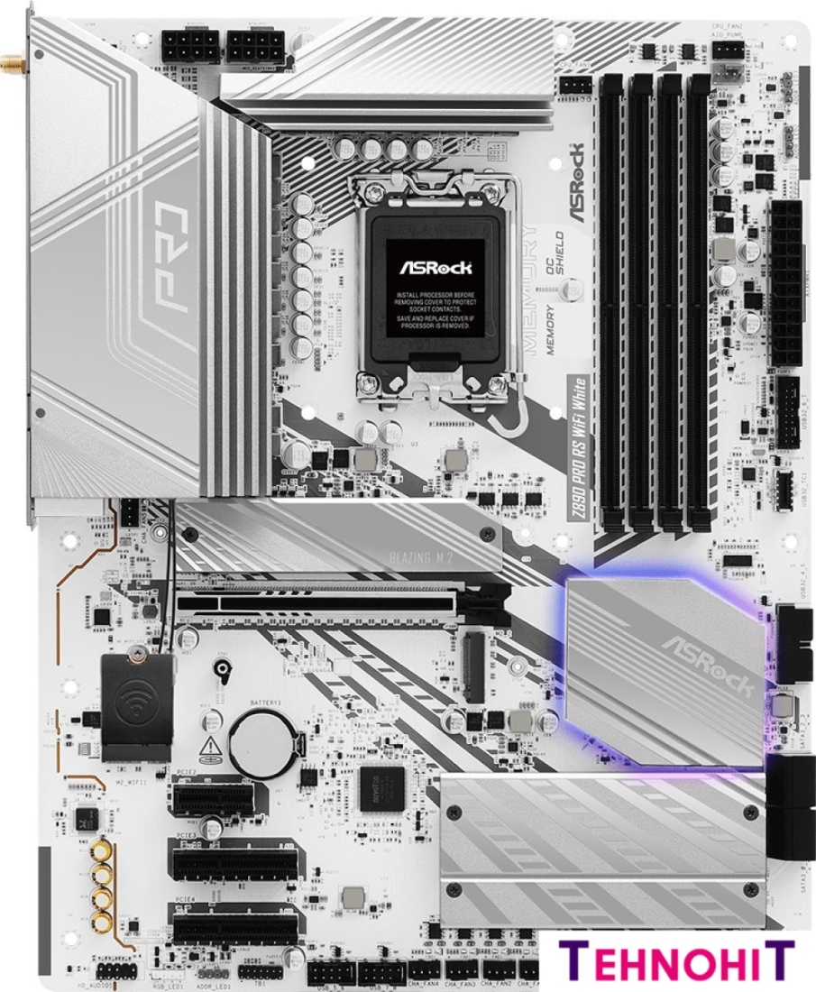 Материнская плата ASRock Z890 Pro RS WiFi White